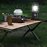 Кемпінгова лампа з ліхтариком та сонячною панеллю. LED, фото 7