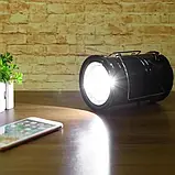 Кемпінгова лампа з ліхтариком та сонячною панеллю. LED, фото 10