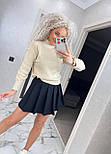 Жіночий светр із високим коміром і блискавкою на плечі (р. 42-46) 91043265, фото 9