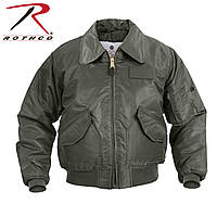 Лётная куртка мужская бомбер CWU-45P Flight Jacket Sage Rothco олива L