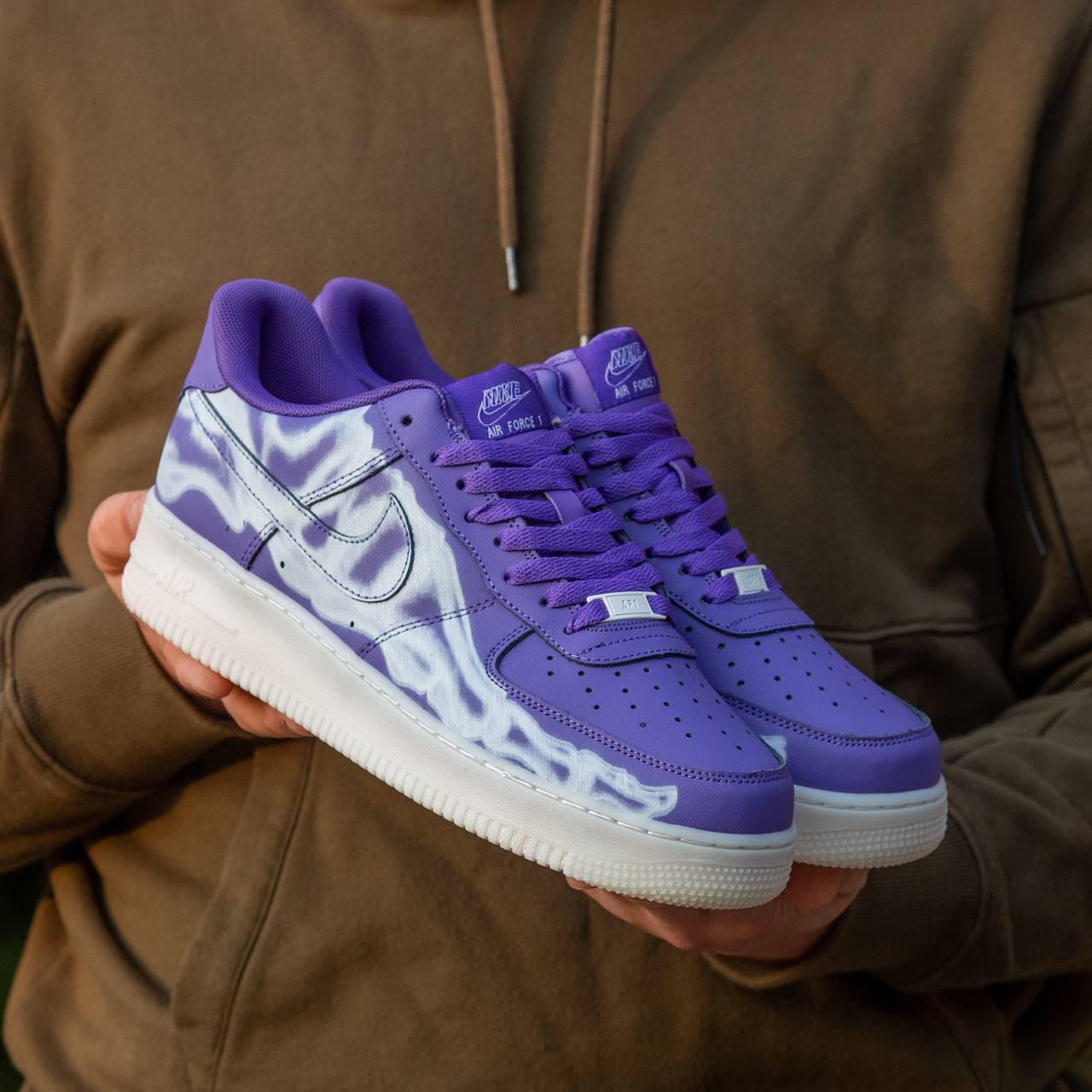 Nike Air Force 1 Low QS Purple Skeleton Halloween ID 1958354960 2620 Prom.ua