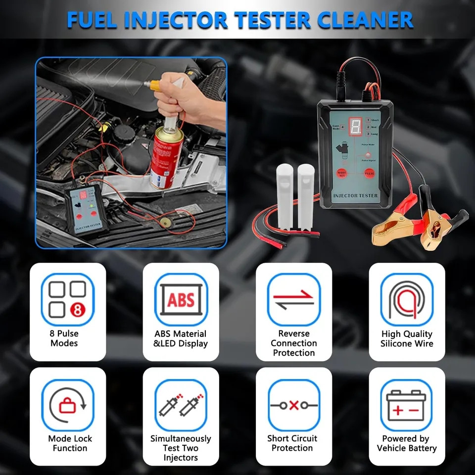 Набор для очистки и проверки топливных форсунок INJEKTOR TESTER (12В, кейс) - фото 3 - id-p1958351699