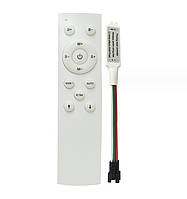 Smart радіо контролер LEDTech RUN RF DC12-24V (12 кнопок). Для одноколірної адресної стрічки біжуча хвиля