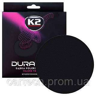 Губка для полірування K2 DURAFLEX фінішна м'яка "чорна" 150*25 мм на липучці