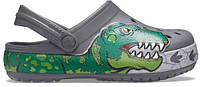 Кроксы Crocs Fun Lab Dino Band Clog 3-34.5-22 см Slate Grey