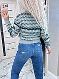 Жіночий светр із геометричним візерунком (р. 42-46) 91043267, фото 5