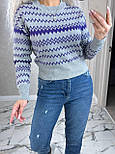 Жіночий светр із геометричним візерунком (р. 42-46) 91043267, фото 2