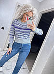Жіночий светр із геометричним візерунком (р. 42-46) 91043267, фото 6
