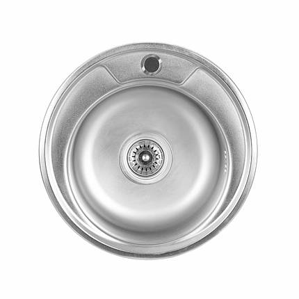 Кухонна мийка з нержавіючої сталі Platinum САТИН 450 (0,6/170 мм), фото 1