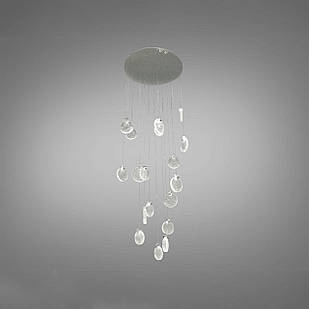 Підвісний сучасний світильник світлодіодний 32 Вт колір каркасу хром D-4119/18HR