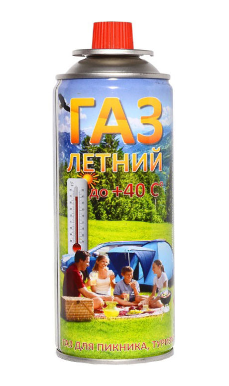 Газовий цанговий балон для портативних газових приладів VITA 220 грам, фото 1