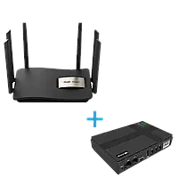 Комплект маршрутизатора и источник бесперебойного питания Ruijie VIA Energy Mini UPS + RG-EW1200G Pro