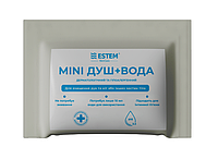 Компактный одноразовый душ (пенная губка) с водой и дерматологическим гелем Estem Mini Plus