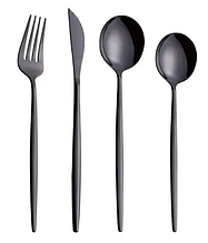 Набір столових приладів black з нержавіючої сталі 18/10 на 4 предмета
