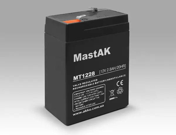 Аккумулятор MastAK MT1228  12v 2.8Ah
