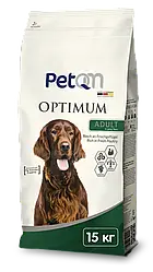 Корм для собак ПетКьюЕм PetQM Dogs Optimum Adult з птицею 15 кг