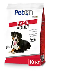 Корм для собак ПетКьюЕм PetQM Dogs Beef&Vegetables з яловичиною та овочами 10 кг