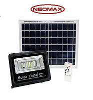 Прожектор LED NEOMAX 25W на солнечной батарее с пультом управления