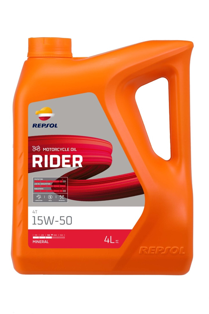 Моторна олива Repsol 4T Rider 15W50 4Л MA2 мінеральна (5)- замінює RP165M54