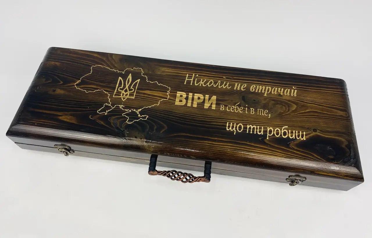 Все для шашлыка и барбекю Набор шампуров в кейсе с деревянной ручкой Кизляр  мини (ID#1958411481), цена: 3315 ₴, купить на Prom.ua