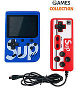 Ретро игровая приставка (Игровая консоль) Game Box sup 400 игр в 1 + джойстик Blue kr