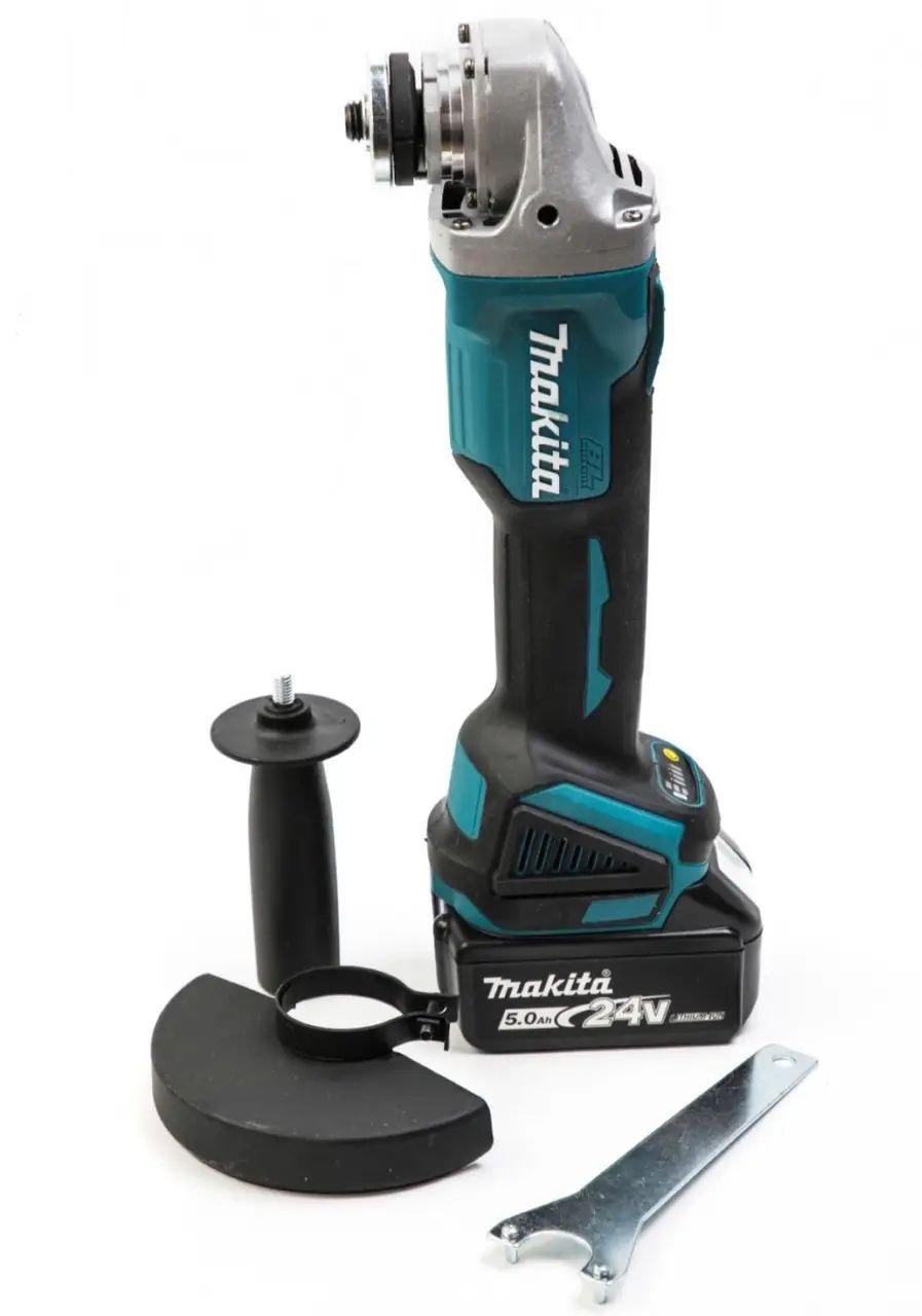 Аккумуляторная болгарка Makita DGA 404 (24V 5A) без щеточная УШМ Макита угловая шлифмашина, турбинка - фото 5 - id-p1958443975