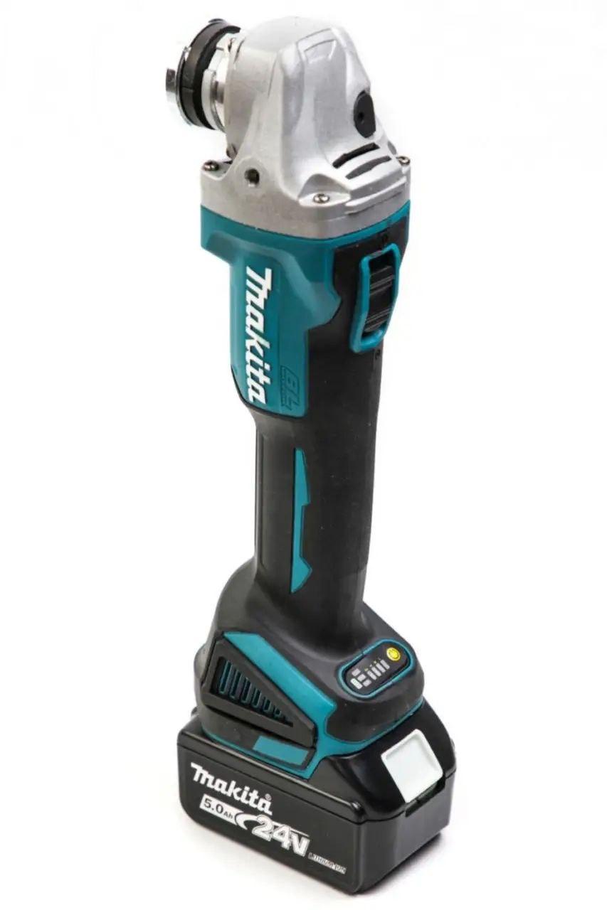 Аккумуляторная болгарка Makita DGA 404 (24V 5A) без щеточная УШМ Макита угловая шлифмашина, турбинка - фото 2 - id-p1958443975