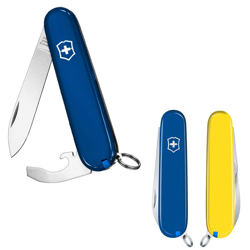 Швейцарський складаний ніж Victorinox BANTAM UKRAINE синьо-жовтий 0.2303.2.8, фото 1