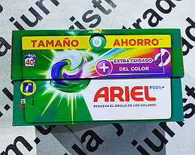 Гель-капсули для прання Ariel Allin1 Pods EXTRA CUIDADO +DEL  Color 25,2 г. 40 шт./уп.   No 775622