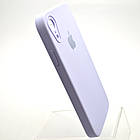 Чохол силіконовий з квадратними бортами Silicon case Full Square для iPhone Xr Light Lilac, фото 3