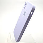 Чохол силіконовий з квадратними бортами Silicon case Full Square для iPhone Xr Light Lilac, фото 4