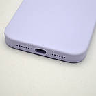 Чохол силіконовий з квадратними бортами Silicon case Full Square для iPhone Xr Light Lilac, фото 5