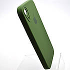 Чохол силіконовий з квадратними бортами Silicon case Full Square для iPhone Xr Army Green, фото 3