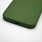 Чохол силіконовий з квадратними бортами Silicon case Full Square для iPhone Xr Army Green, фото 5