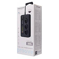 Сетевой фильтр удлинитель Proove Power Socket PD-03 (3 розетки + 5 USB + 1 Type-C 20W) 2М