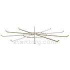 Ярус TWIG (наскрізний). Упаковка 5 штук.  Для ременної стійки вертушки, для ременів, біжутерії, аксесуарів, фото 3