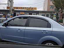 Вітровики, дефлектори вікон Chevrolet Aveo T250 2005- (Kyoung Dong/Корея)