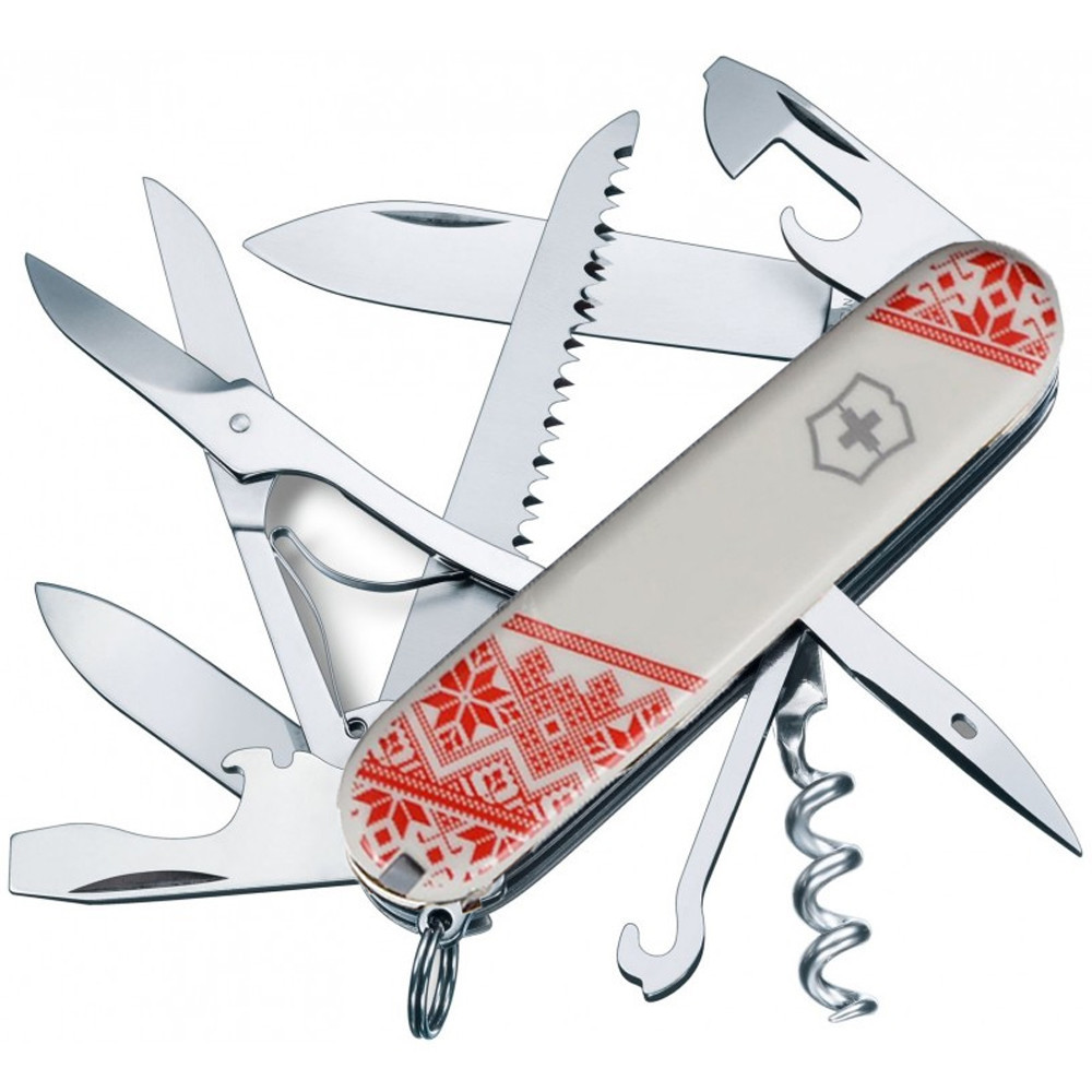 Швейцарський складаний ніж Victorinox HUNTSMAN UKRAINE Вишиванка 1.3713.7_T0051r