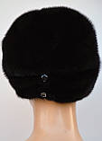 Норкова шапка жіноча Папаха гудзик, фото 2