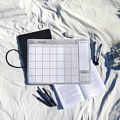 Магнітний планер на місяць A3    ENG, Сірий/Grey