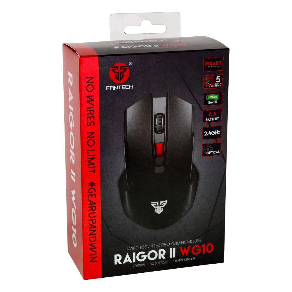 Wireless Мышь беспроводная Игровая Fantech WG10 Raigor II Цвет Красный - фото 1 - id-p1958463777