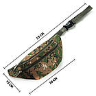Сумка-бананка на пояс Cloth Bag Brown Camouflage (Size S), фото 2