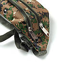 Сумка-бананка на пояс Cloth Bag Brown Camouflage (Size S), фото 5