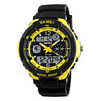 Skmei 0931 s -shock желтые мужские спортивные часы