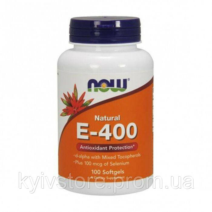 Витамин E NOW Foods Vitamin E-400 Plus Selenium 100 Caps KV, код ...