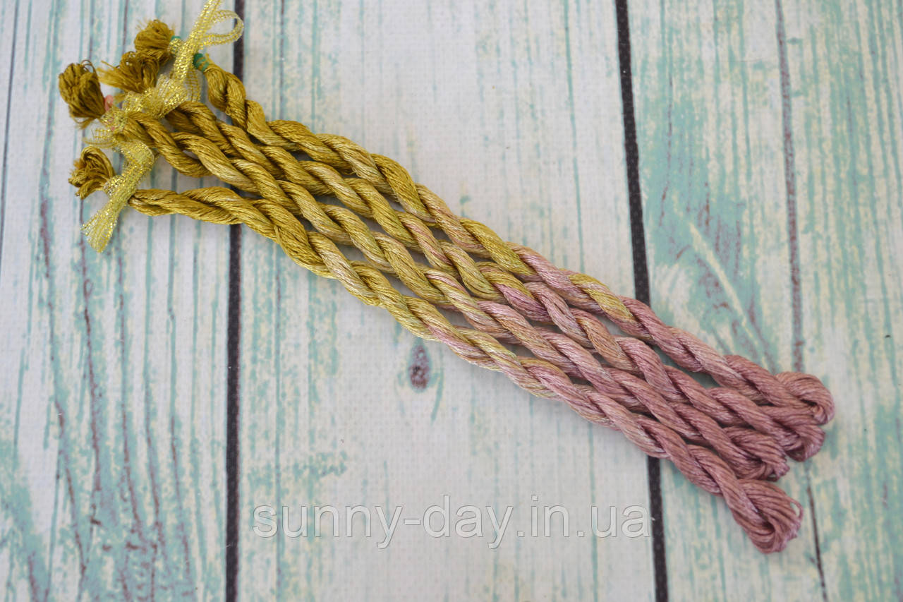 Муліне ручного фарбування, основа - натуральний корейський шовк 2-46, фото 1