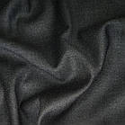 Костюмна вовна полірована темно сірий меланж