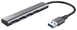 Trust USB-хаб Halyx 4-Port USB-A 3.2 Grey