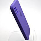 Чохол силіконовий з квадратними бортами Silicon case Full Square для iPhone X/iPhone Xs Deep Purple, фото 3