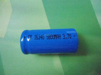 Акумулятор Li-ion SY16340 5800mAh 3,7 V(CR123)